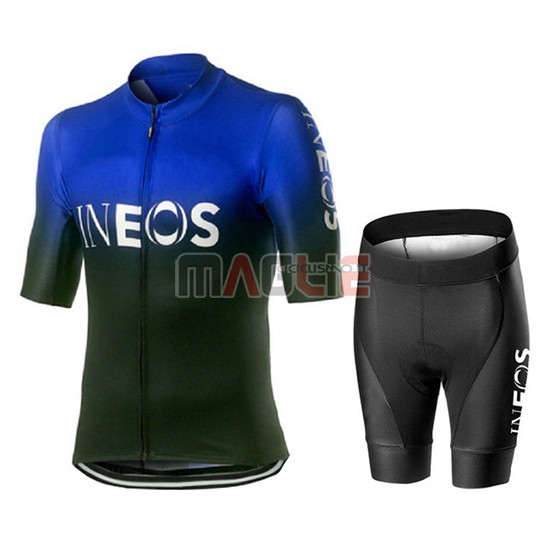 Maglia Castelli Ineos Manica Corta 2019 Nero Blu